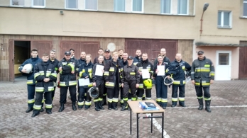 Zakończenie szkolenia podstawowego dla strażaków ratowników OSP