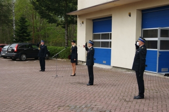 Uroczysty apel z okazji Dnia Strażaka w Komendzie Miejskiej PSP w Koszalinie
